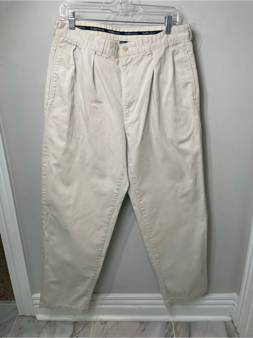 Polo by Ralph Lauren Men's Cream Chino Pants